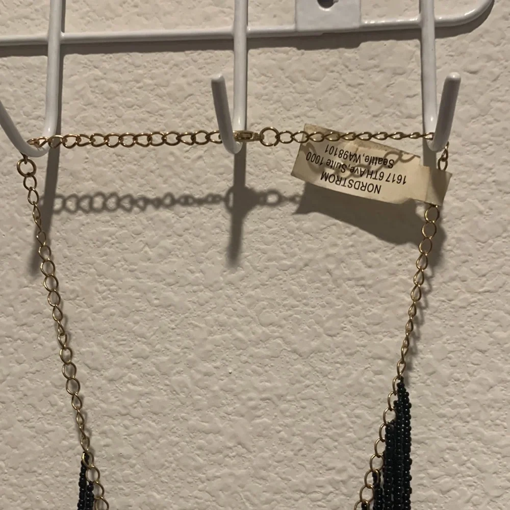 Nordstrom Black beaded necklace - Picture 3 of 7